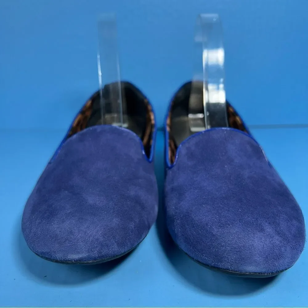 Clarks Bendables‎ Womens Poem Gloss Flats in Blue Suede 9.5M